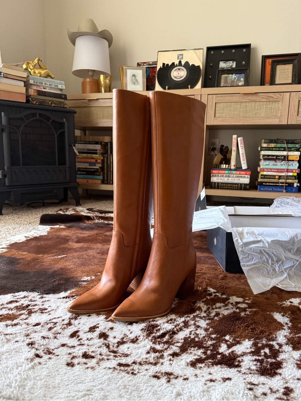 Nine West Brixe Heeled Leather Boots